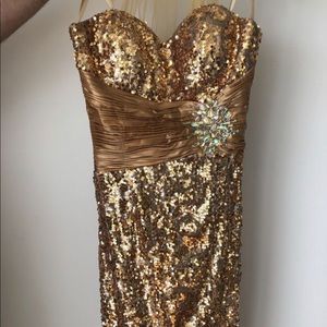 Gold dress